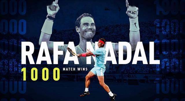 
两大传奇！纳达尔斩获职业生涯一千场胜利 现役仅有费德勒做到“熊猫体育”(图2)